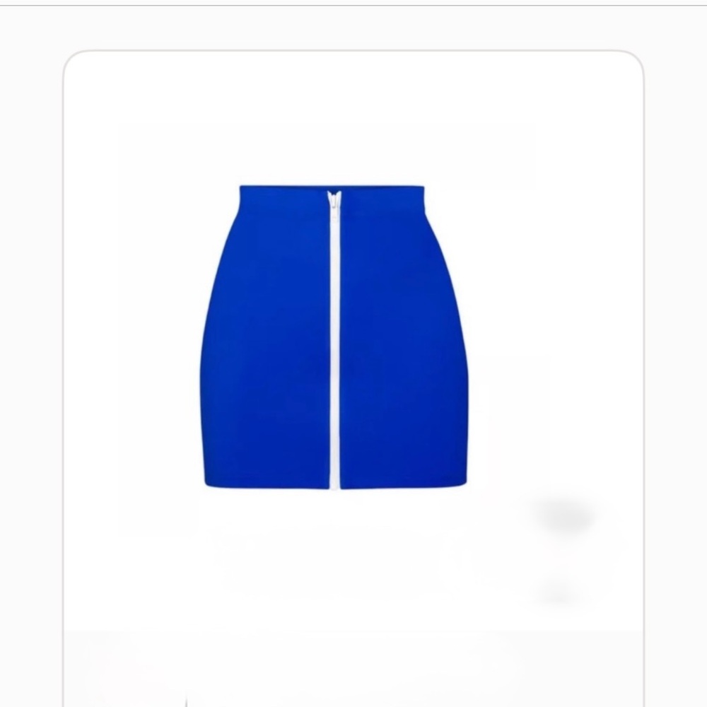 SKIMS Vibrant Blue High Waisted Skirt